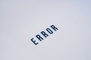 practical guidance for errors